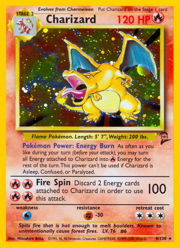 Carta Pokémon Charizard NM